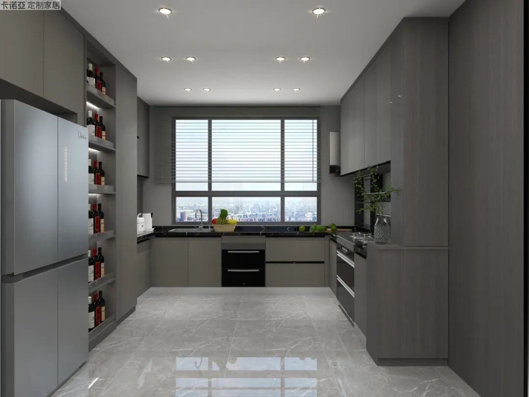 無拉手門板設計，使整體立面美觀協(xié)調(diào)