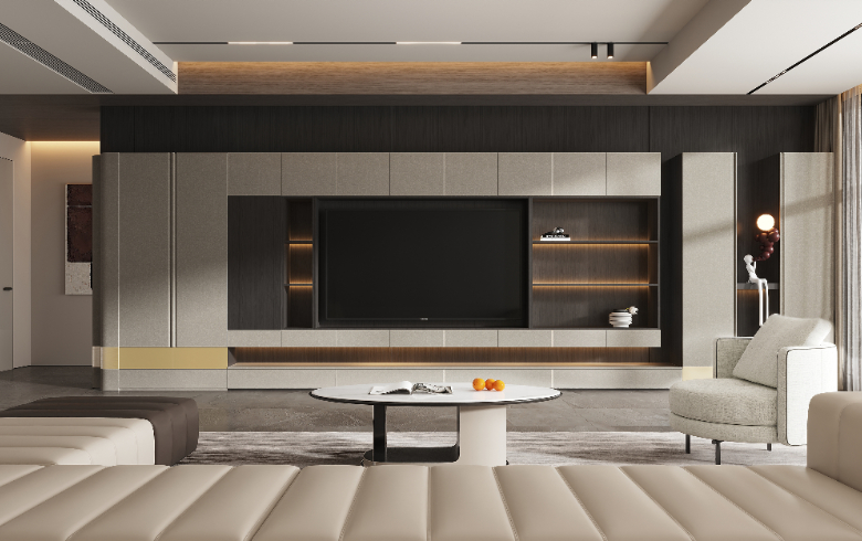 雅奢風(fēng)格丨169㎡四房?jī)蓮d黑白灰營(yíng)造的高級(jí)質(zhì)感